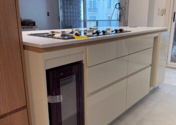 Detalle completo de muebles para cocina en Anchorena